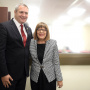 15 October 2019 National Assembly Speaker Maja Gojkovic and the Slovenian National Assembly Speaker Dejan Zidan